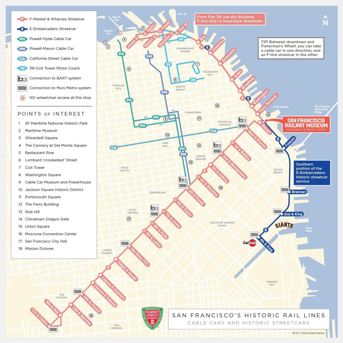 Peta dari San Francisco informasi