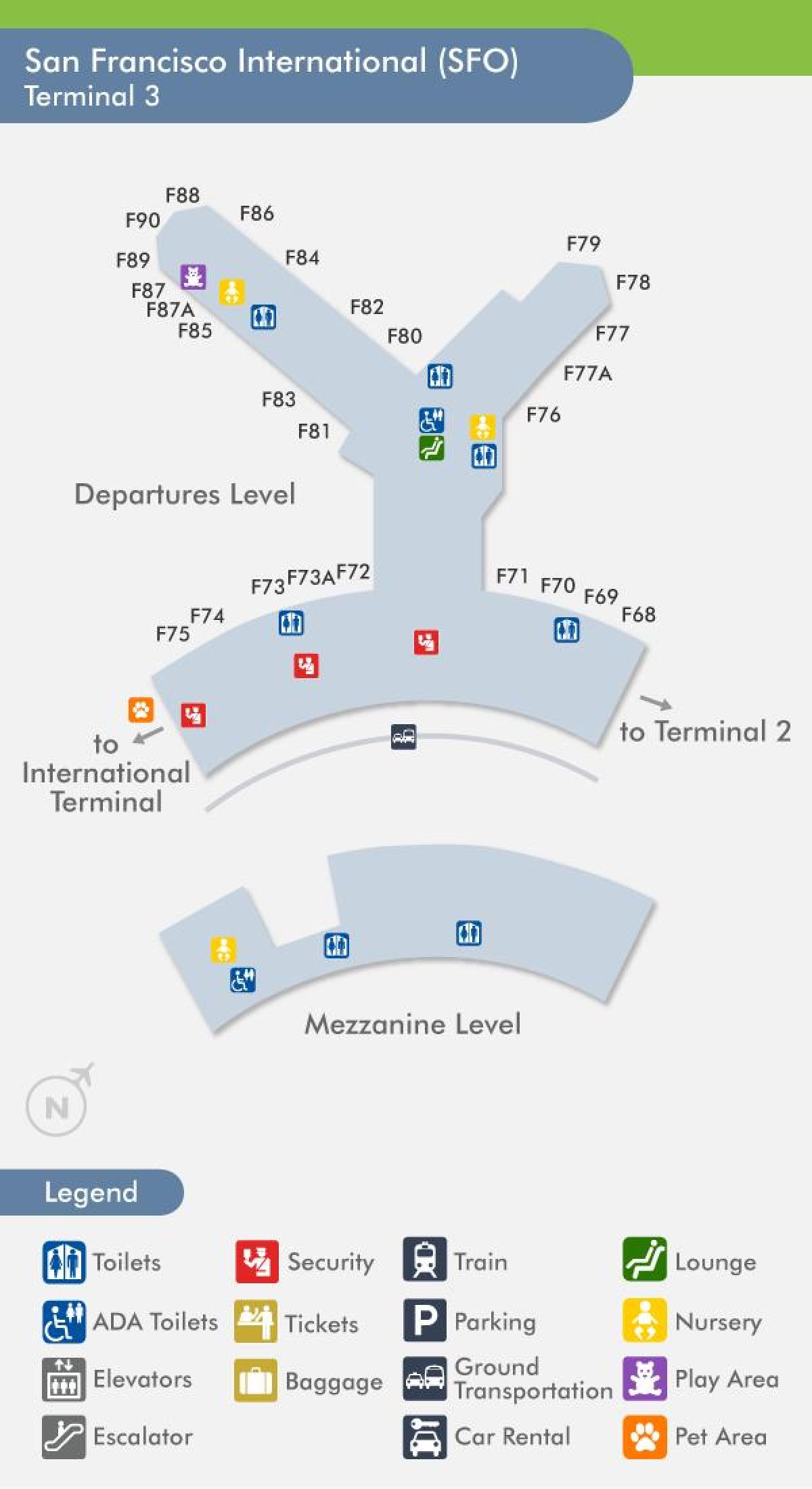 SFO airport peta terminal 3