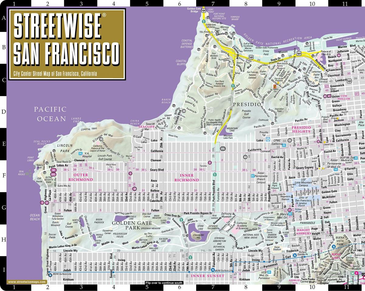 Peta jalanan San Francisco