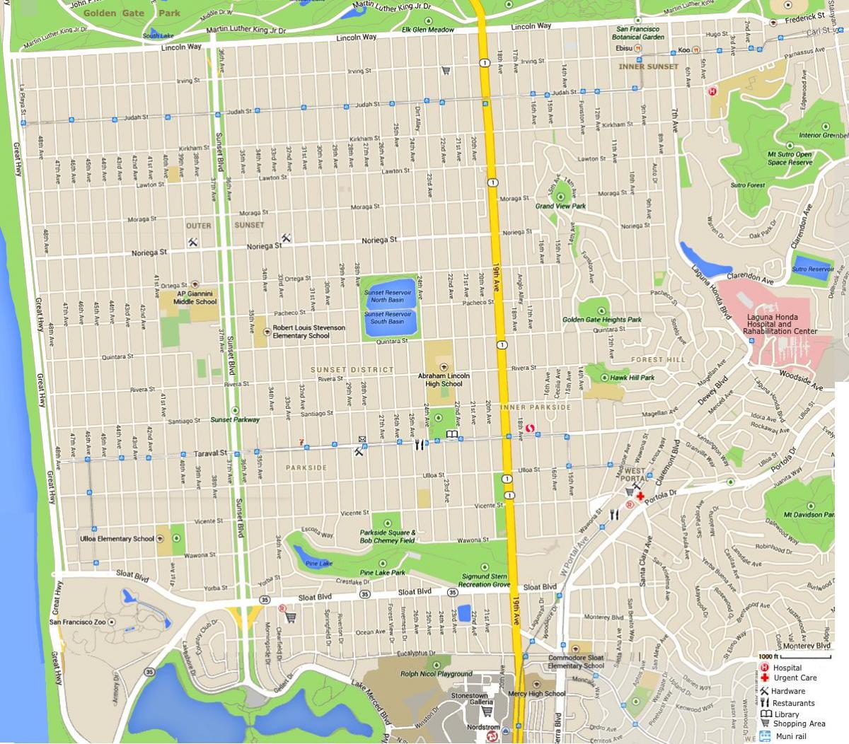 Peta dari san francisco San Francisco