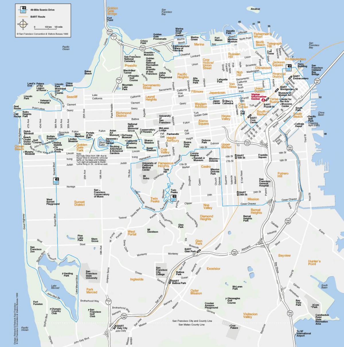 Peta dari San Francisco area