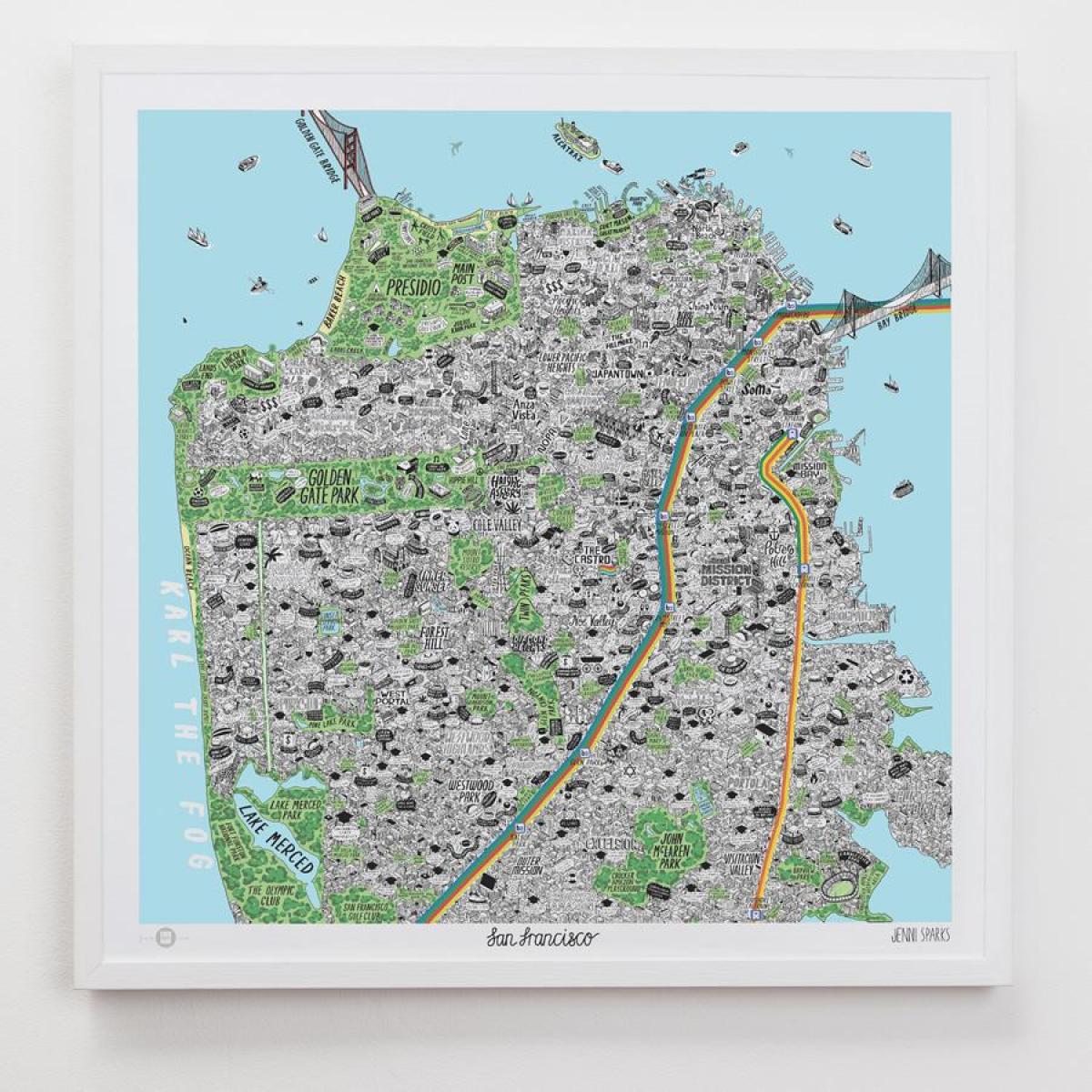 Peta dari San Francisco art