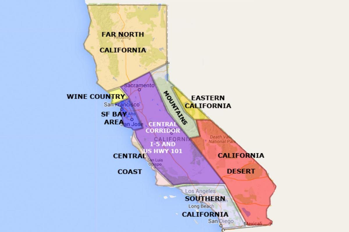 California San Francisco pada peta
