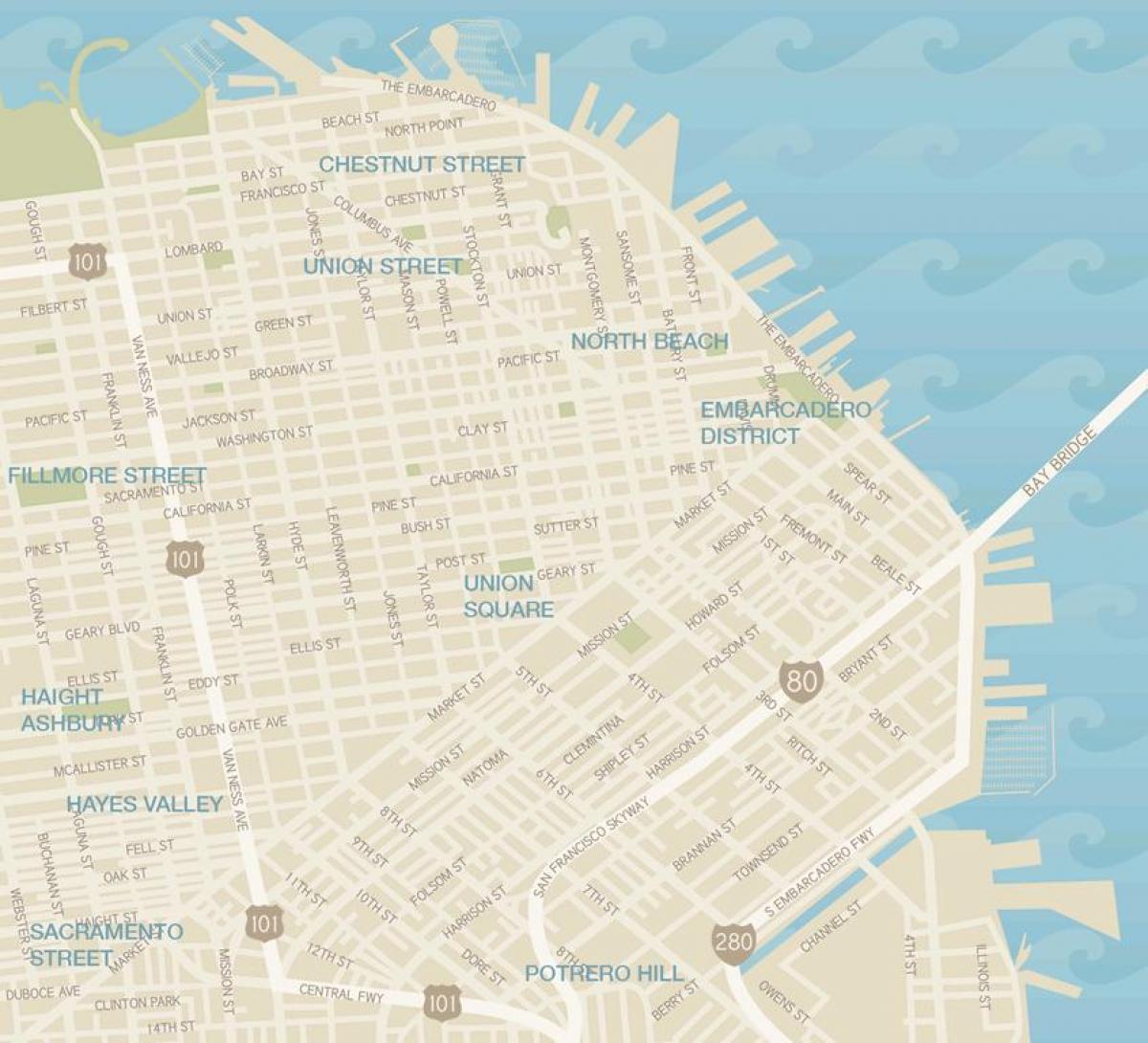 Peta dari San Francisco garment district