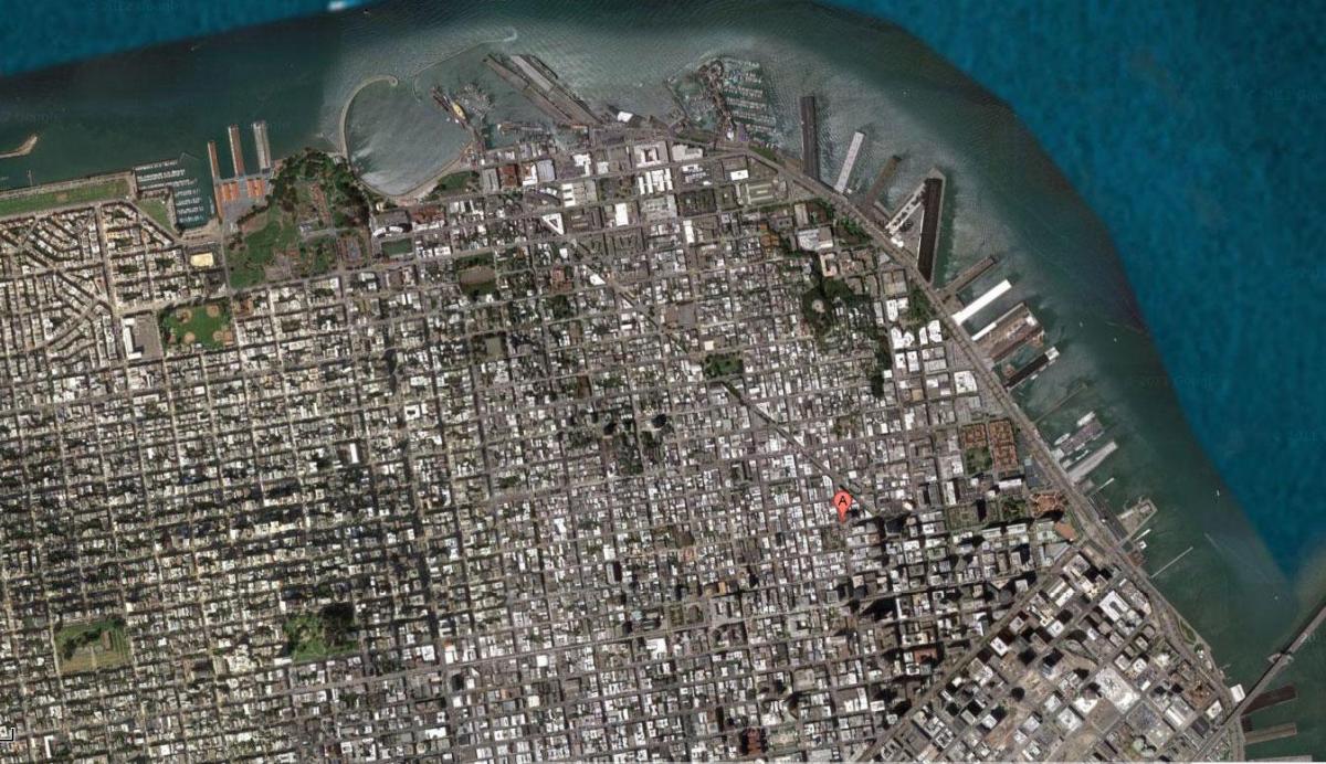 Peta dari San Francisco satelit