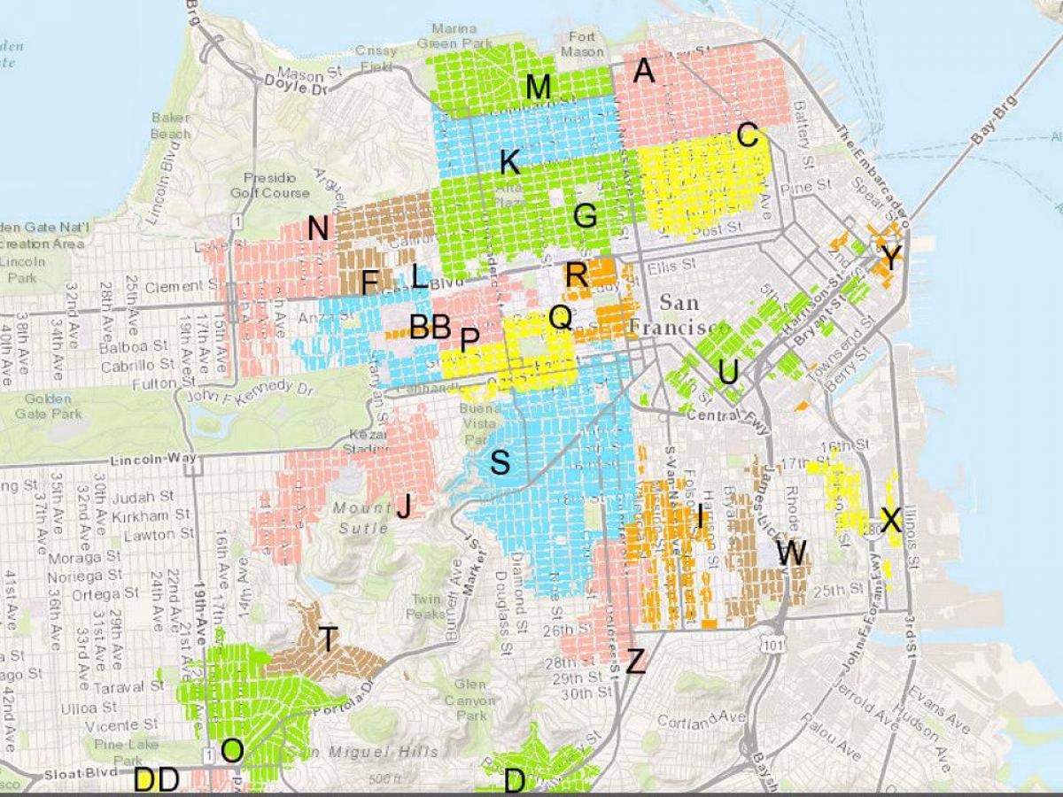 Peta dari SF perumahan parkir