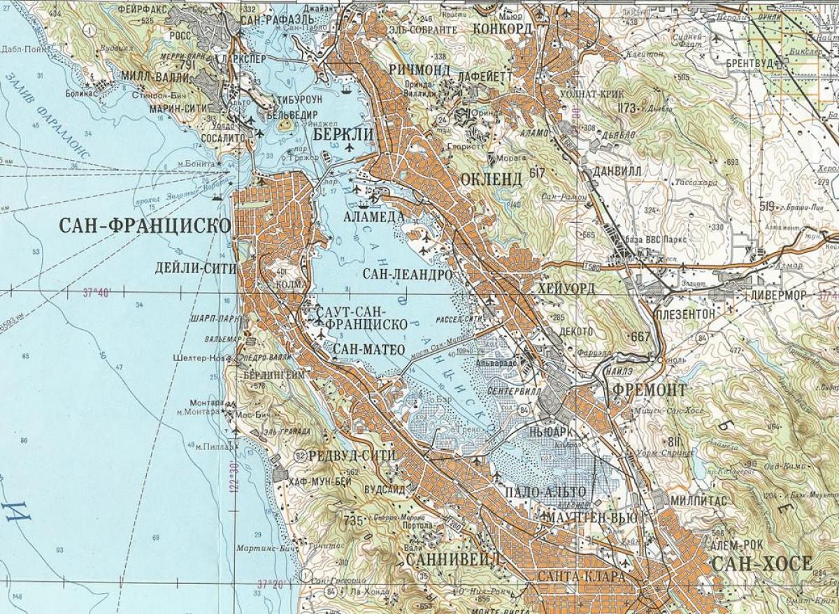 Peta dari soviet San Francisco