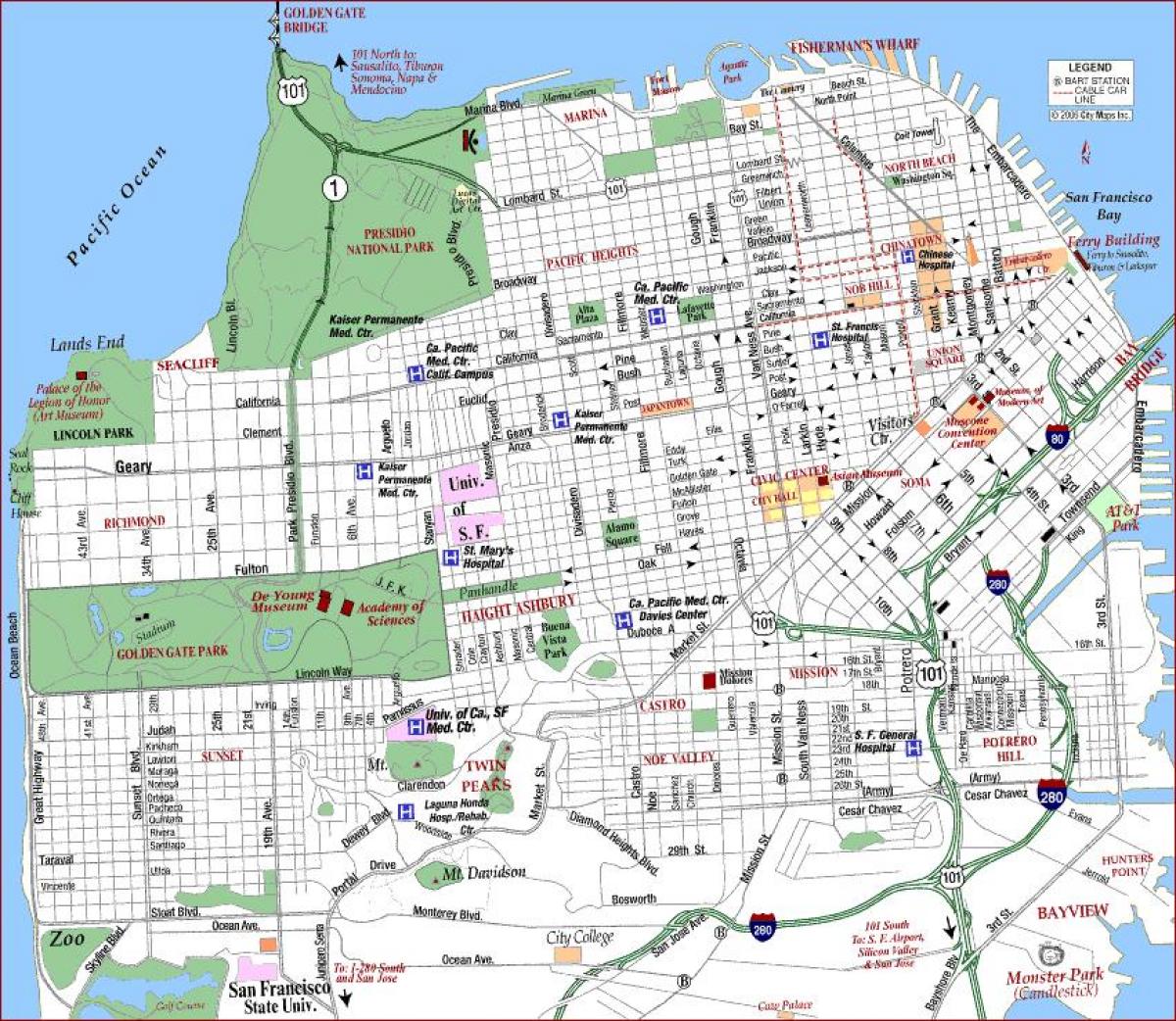 San Francisco va medical center map