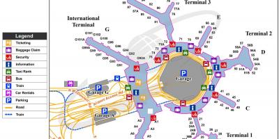 Peta dari bandara kSFO