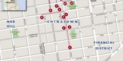 Peta chinatown San Francisco