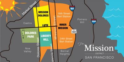 Peta distrik mission San Francisco