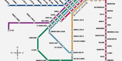 Muni peta kereta bawah tanah