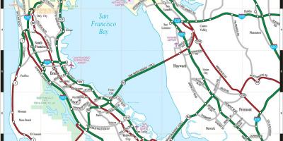 Peta dari San Francisco bay area