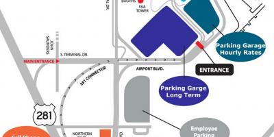 Peta dari San Francisco airport parking