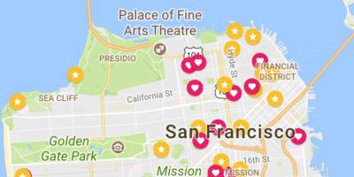 Peta dari San Francisco financial district
