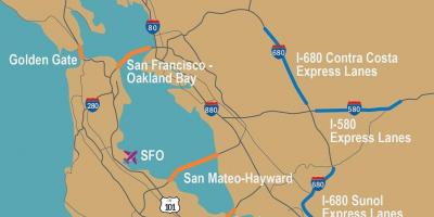 Jalan tol San Francisco peta