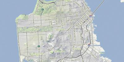 Peta dari San Francisco medan