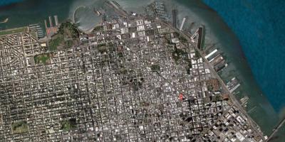 Peta dari San Francisco satelit