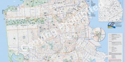 Peta dari San Francisco sepeda