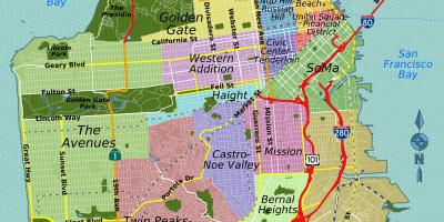 Street map of San Francisco california