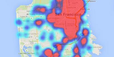 Peta dari San Francisco tinja