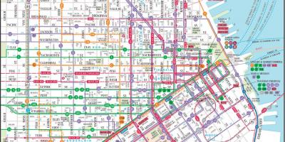 San Francisco angkutan umum peta