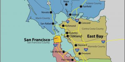 San Francisco bay pada peta