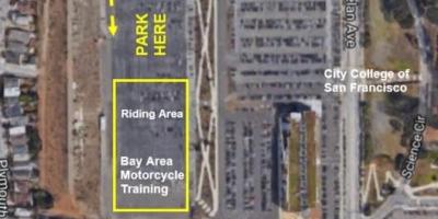 Peta dari SF parkir sepeda motor